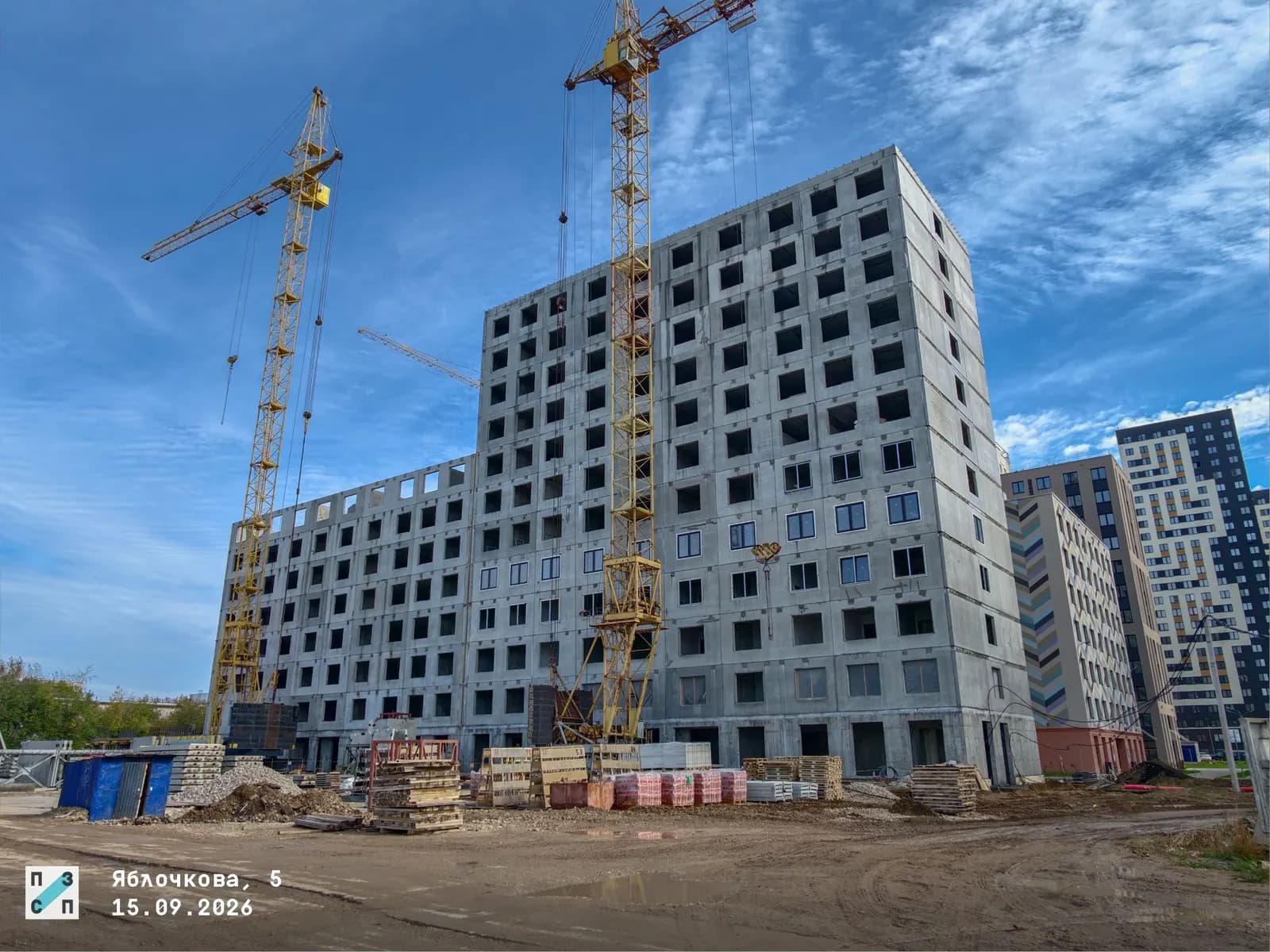 Красное яблоко Эт6 Секции 3.1: ход строительства, сентябрь 2026