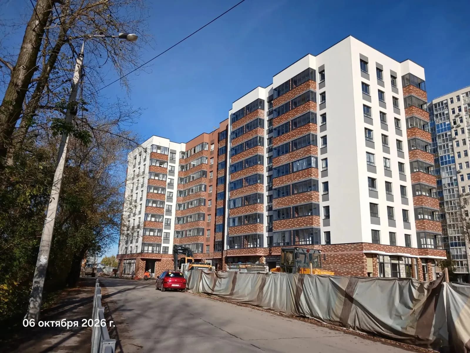 Жилой дом, Пермь, Улица Карпинского: ход строительства, октябрь 2026