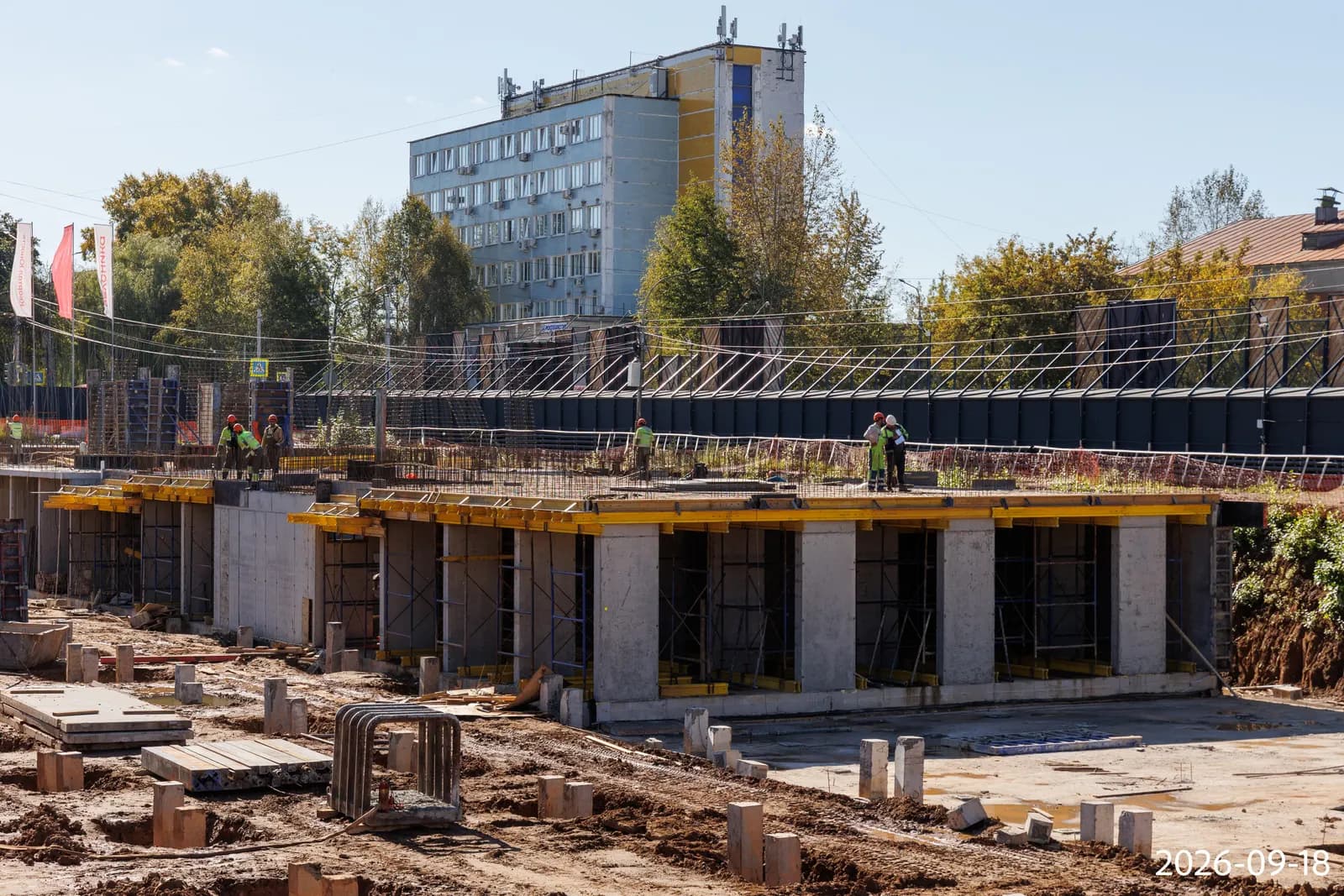 Юность: ход строительства, сентябрь 2026