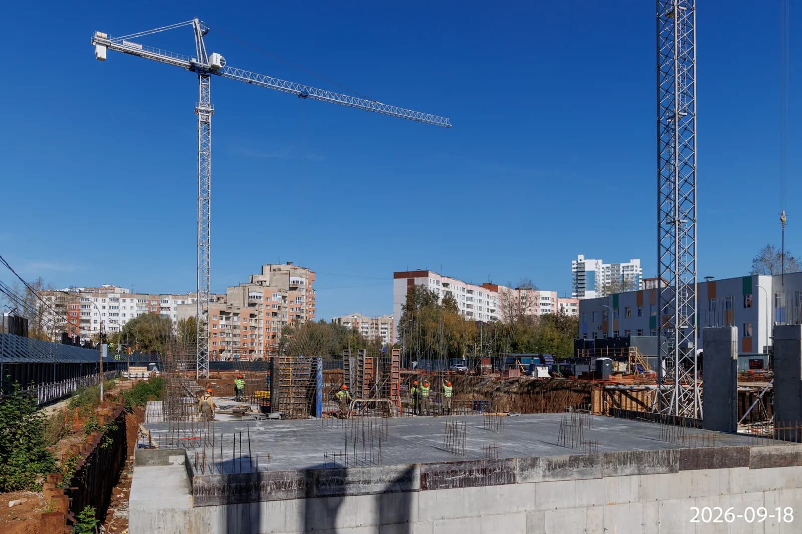 Юность: ход строительства, сентябрь 2026