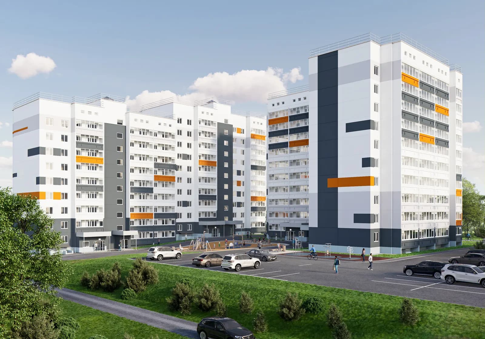 Жилой дом, Пермь, ул Белозерская — визуализация 2