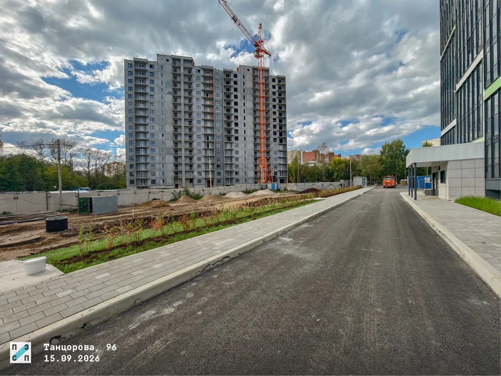 Жилой дом, Пермь, Улица Танцорова: ход строительства, сентябрь 2026